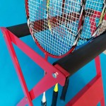 Floorstanding tennis racket rack metal badminton racket rack for home gym/ club/garage floor/school Ref: 9765